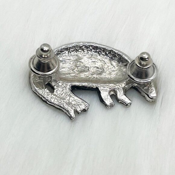🔮 5/$25 Vintage Silver Tone Armadillo Pin - Picture 3 of 3